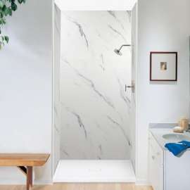 Transolid FLU4834C-M Ultra Low Threshold 34-in x 48-in Single Shower Base With Center Drain 
