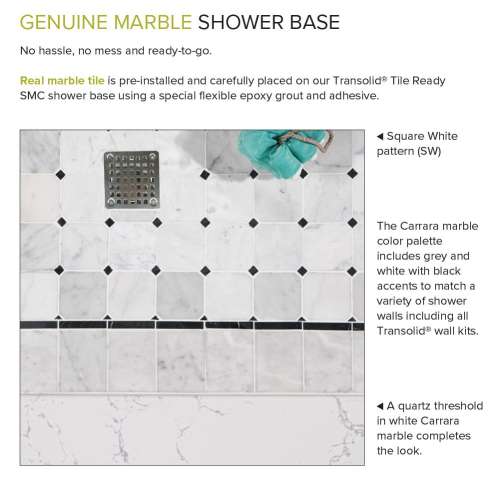 Transolid Pre-Tiled Shower Base