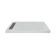 Transolid FSC6030L-87 60-in x 30-in Cast Solid Surface Shower Base With Left Hand Drain, Concrete