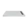 Transolid FSC6030R-87 60-in x 30-in Cast Solid Surface Shower Base With Right Hand Drain, Concrete