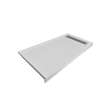 Transolid FSC6032R-87 60-in x 32-in Cast Solid Surface Shower Base With Right Hand Drain, Concrete
