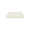 Transolid FSL3636C-02 36-in x 36-in Cast Solid Surface Low Profile Shower Base with Concealed Center Drain, Cameo 