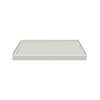 Transolid FSL4834L-87 48-in x 34-in Cast Solid Surface Low Profile Shower Base with Linear Concealed Left Hand Drain, Concrete 