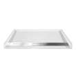 Transolid FTD6032-31 61.5-in x 33.5-in Trench Drain Shower Base, White