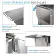 Transolid OBCS3224 Outdoor Kitchen 32-in x 24-in x 37-in Single Base Cabinet With Folding Shelves, Stainless Steel