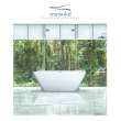 Transolid Glenwood 67-in L x 31.5-in W x 24-in H Resin Stone Freestanding Bathtub with center drain, in White