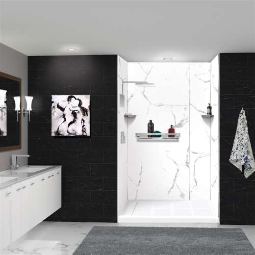 Transolid K-J30-SSC-M Jocelyn Grab Bar Shelf and Corner Shower Shelf Kit
