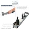 Transolid Jocelyn Grab Bar Shelf