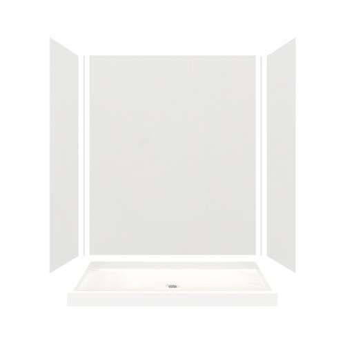 Transolid Expressions 60-in X 32-in X 72-in Glue to Wall Alcove Shower Kit