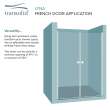 Transolid LSD247006C-M Lyna 24-in x 70-in Pivot Shower Door