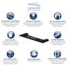 Transolid Maddox MSD16-BK Soap Dish, In Black