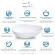 Transolid Marisol 58-in L x 29-in W x 23-in H Resin Stone Freestanding Bathtub with center drain, in White
