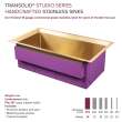 Transolid PUSS331911SB Studio 33-in x 19-in x 11-in 14 Gauge Super Single Bowl Undermount Stainless Steel Kitchen Sink With SinkPocket, Bottom Sink Grid, And Flip-Top Sink Strainer, Satin Brass