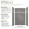 Transolid Prodigy PWKX60367224-240 60" x 36" x 96" Shower Wall Trimmable Kit