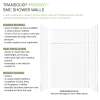 Transolid Prodigy PWKX60367224-431 60" x 36" x 96" Shower Wall Trimmable Kit