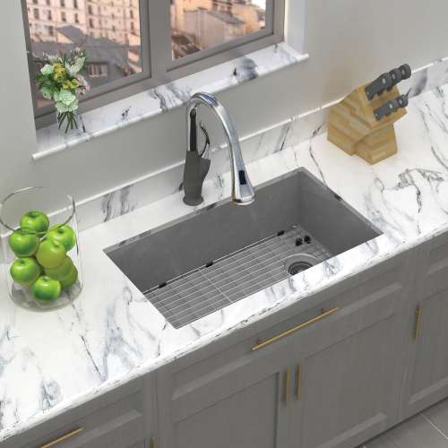 Radius RUSS3118-17-KIT Radius Radius All-In-One Undermount Kitchen Sink Kit