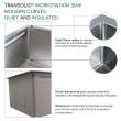 Transolid KWSSU271910 27-in X 19-in X 10-in 18-Gauge Undermount Stainless Steel Kitchen Workstation Sink
