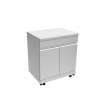 Transolid OBC3224 Outdoor Kitchen 32-in x 24-in x 37-in Single Base Cabinet, Stainless Steel