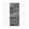 Transolid TWKE603696-SKI58GBKI63G Titan 60"x 36"x 96" Eco Shower Wall Trimmable Kit, Summit/Maelstrom Grey