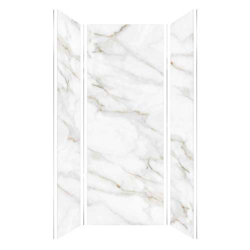 Transolid TWK363696-KI80H Titan 39-in x 39-in x 96-in Shower Wall Trimmable Kit, Summit Gold (Honed)