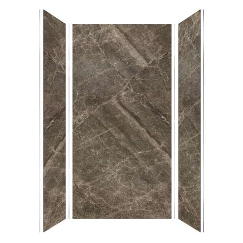 Transolid TWK483696-KI82H Titan 48-in x 39-in x 96-in Shower Wall Trimmable Kit, Sahara (Honed)
