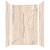 Transolid TWKE603696-KI32G Titan 60-in x 36-in x 96-in Eco Shower Wall Trimmable Kit, Savanna Creme (Glossy)