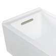 Transolid UATLN603220-L Unity 60-in x 32-in x 20-in Alcove Acrylic Bathtub With Left Hand Drain, White (Glossy)