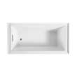 Transolid UATLN603220-L Unity 60-in x 32-in x 20-in Alcove Acrylic Bathtub With Left Hand Drain, White (Glossy)