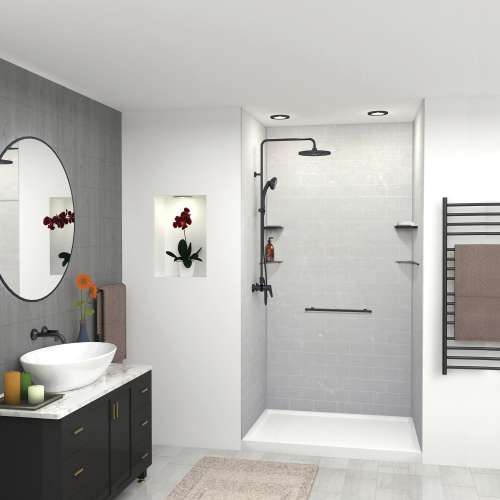 Transolid K-SSC-MB Transolid K-SSC-MB Shower Shelf Kit; Matte Black