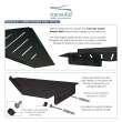 Transolid K-J30-SSC-MB 3-Piece Shower Shelf Kit, Matte Black