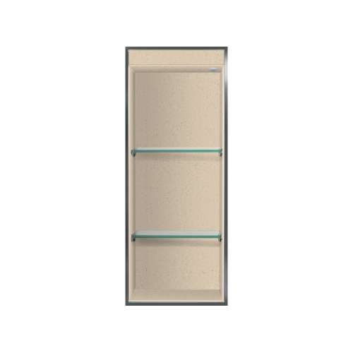 Transolid Studio 34.5-in. Recessed Solid Surface Shower Storage Pod STVL3414-SS67