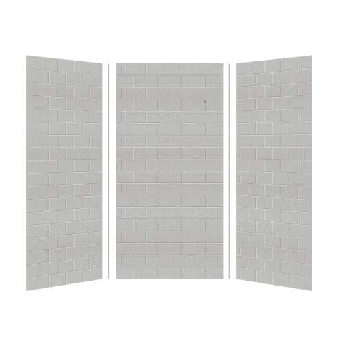 Transolid SaraMar 36-In X 36-In X 72-In Glue to Wall 3-Piece Shower Wall Kit