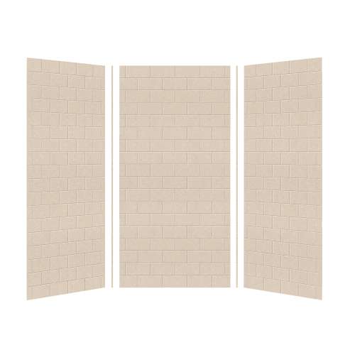 Transolid SaraMar 36-In X 36-In X 72-In Glue to Wall 3-Piece Shower Wall Kit