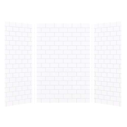 Transolid SaraMar 36-In X 48-In X 72-In Glue to Wall 3-Piece Shower Wall Kit - In Multiple Colors
