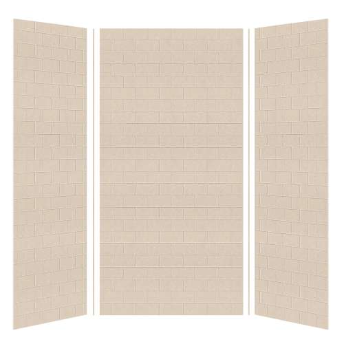 Transolid SaraMar 36-In X 48-In X 96-In Glue to Wall 3-Piece Shower Wall Kit