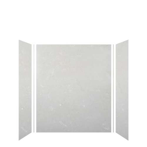 Transolid SWK603672-50V SaraMar 60-in x 36-in x 72-in Glue to Wall 3-Piece Shower Wall Kit, Lunar Velvet