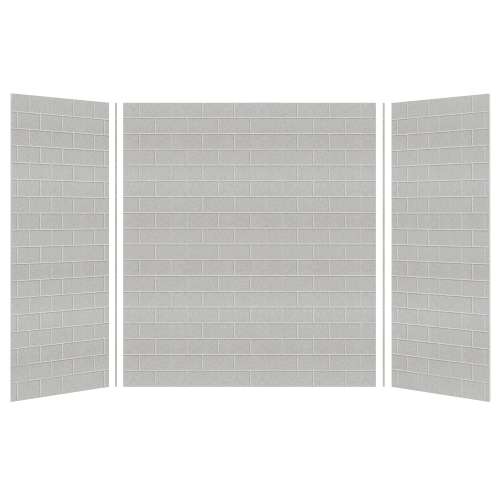 Transolid SaraMar 36-In X 60-In X 72-In Glue to Wall 3-Piece Shower Wall Kit