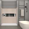 Transolid SaraMar 36-In X 60-In X 72-In Glue to Wall 3-Piece Shower Wall Trimmable Kit