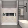 Transolid SaraMar 36-In X 60-In X 72-In Glue to Wall 3-Piece Shower Wall Trimmable Kit