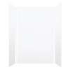 Transolid SWK603696-21V SaraMar 60-in x 36-in x 96-in Glue to Wall 3-Piece Shower Wall Kit, White Velvet