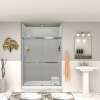 Transolid SWK603696-27V SaraMar 60-in x 36-in x 96-in Glue to Wall 3-Piece Shower Wall Trimmable Kit, Grey Beach Velvet