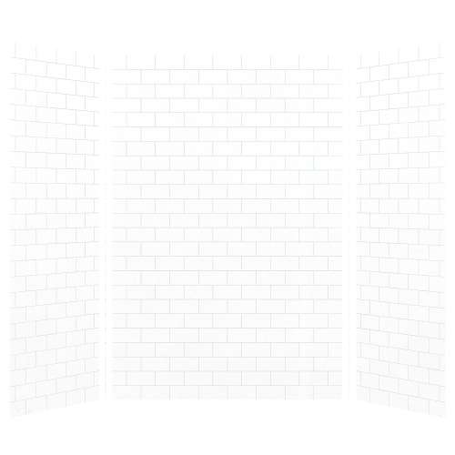 Transolid SaraMar 36-In X 60-In X 96-In Glue to Wall 3-Piece Shower Wall Kit - In Multiple Colors