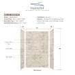 Transolid SWK603696-49V SaraMar 60-in x 36-in x 96-in Glue to Wall 3-Piece Shower Wall Trimmable Kit, Sand Creme Velvet