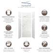 Transolid SWKX36367224-47 SaraMar 36-in x 36-in x 96-in Glue to Wall 6-Piece Shower Wall Trimmable Kit with Extension, White Venito