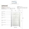 Transolid SWKX36367224-47 SaraMar 36-in x 36-in x 96-in Glue to Wall 6-Piece Shower Wall Trimmable Kit with Extension, White Venito