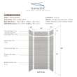 Transolid SWKX36368412-27 SaraMar 36-in x 36-in x 96-in Glue to Wall 6-Piece Shower Wall Trimmable Kit with Extension, Grey Beach