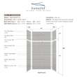 Transolid SWKX48367224-27 SaraMar 48-in x 36-in x 96-in Glue to Wall 6-Piece Shower Wall Trimmable Kit with Extension, Grey Beach