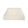 Transolid T3 33 x 32 Single Threshold Shower Base with Center Drain in Biscuit