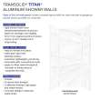 Transolid TWK363696-KI58G Titan 39-in x 39-in x 96-in Shower Wall Kit, Summit (Glossy)