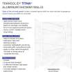 Transolid TWK483696-KI58H Titan 48-in x 39-in x 96-in Shower Wall Kit, Summit (Honed)